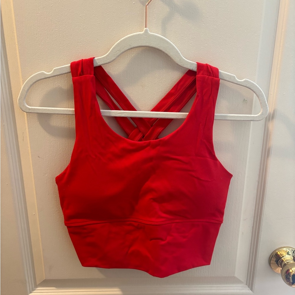 First Health Performance Crop Top Candy Red Size M (Matching Set!)